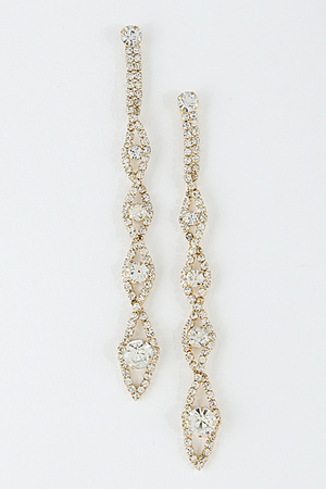 For Your Formal Drop Rhinestone Earrings 6HBI1